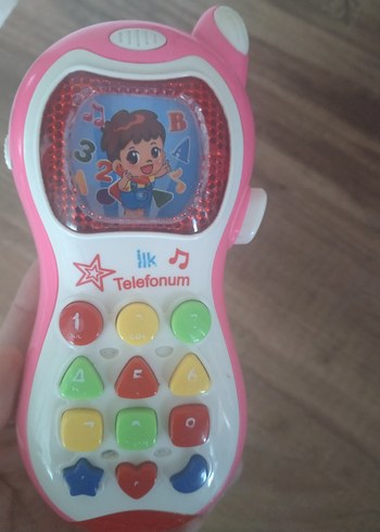 Renkli Pembe Eğitici Oyuncak Telefon - Görsel 2