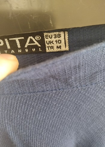 Mavi Keten Uzun Salaş Etek - Görsel 2