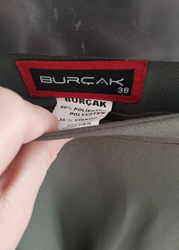 Drapeli Uzun Kadın Etek - Haki - Görsel 2