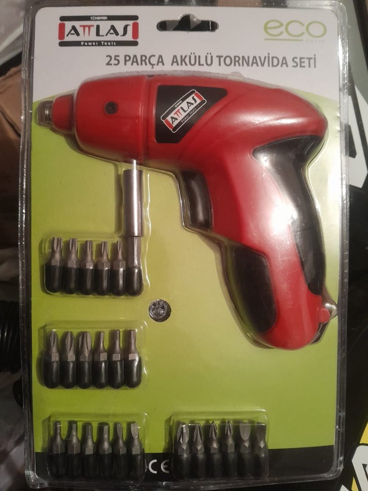 Eco Attlas 25 Parça Kablosuz Vidalama Seti - Görsel 2