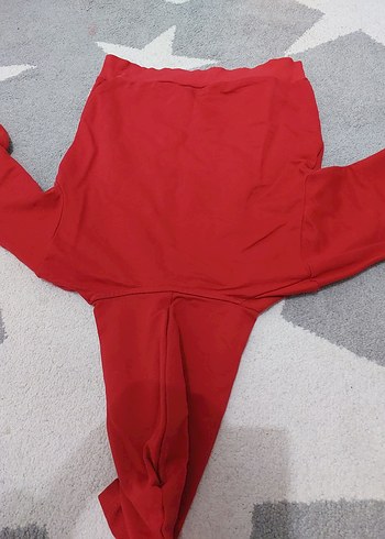 K. Atatürk Baskılı Kırmızı Kapüşonlu Sweatshirt - Görsel 4