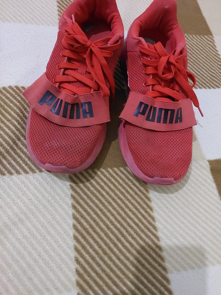 Kırmızı Kadın ya da erkek Spor Ayakkabı Stiletto Topuklu - Görsel 3