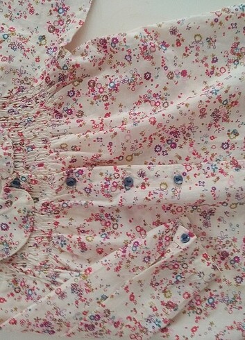Zara Zara baby çiçek desenli pamuklu gömlek