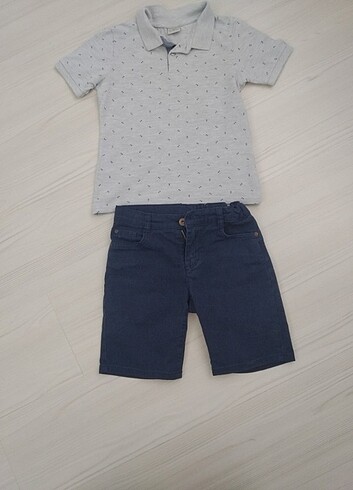 Polo yaka t-shirt ve short lCw