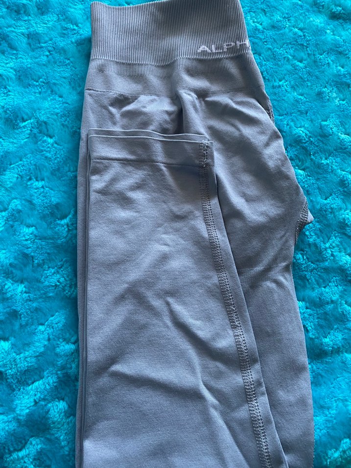 Alphalete Gri Mavi Spor Tayt - Görsel 4