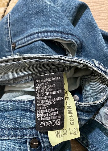 MAKKOJEANS Düğmeli Erkek Mavi Denim Pantolon - Görsel 8