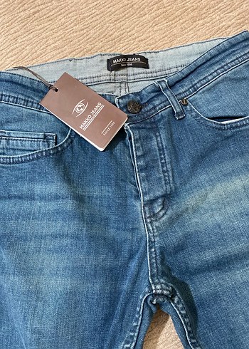 MAKKOJEANS Düğmeli Erkek Mavi Denim Pantolon - Görsel 2