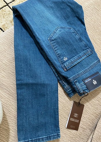MAKKOJEANS Düğmeli Erkek Mavi Denim Pantolon - Görsel 7