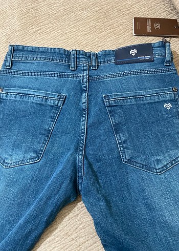 MAKKOJEANS Düğmeli Erkek Mavi Denim Pantolon - Görsel 3