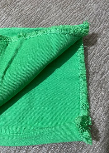 Yeşil Keten Midi Kadın Pantolon - Görsel 6