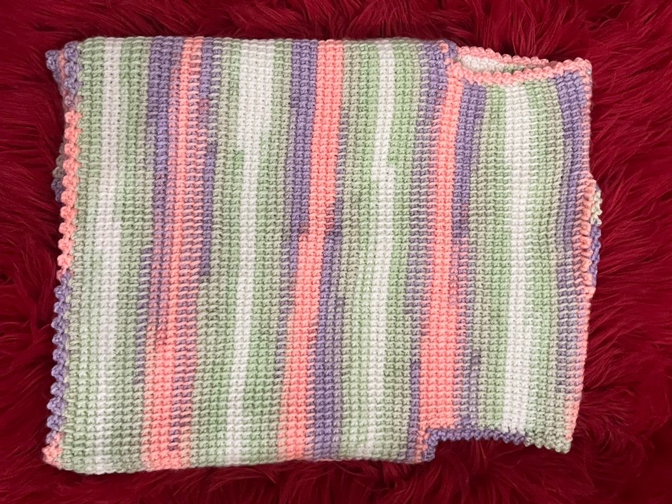 Çok Renkli Örgü Çocuk Battaniyesi - Görsel 2