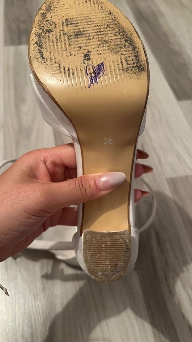 Beyaz  Kadın Topuklu Ayakkabı - Görsel 3