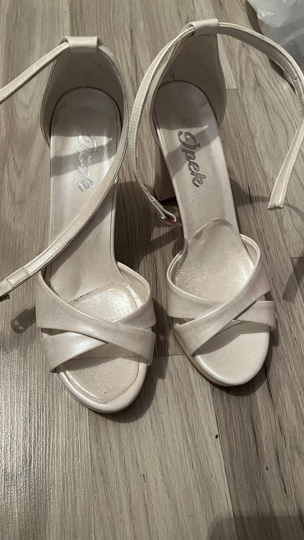 Beyaz  Kadın Topuklu Ayakkabı - Görsel 2