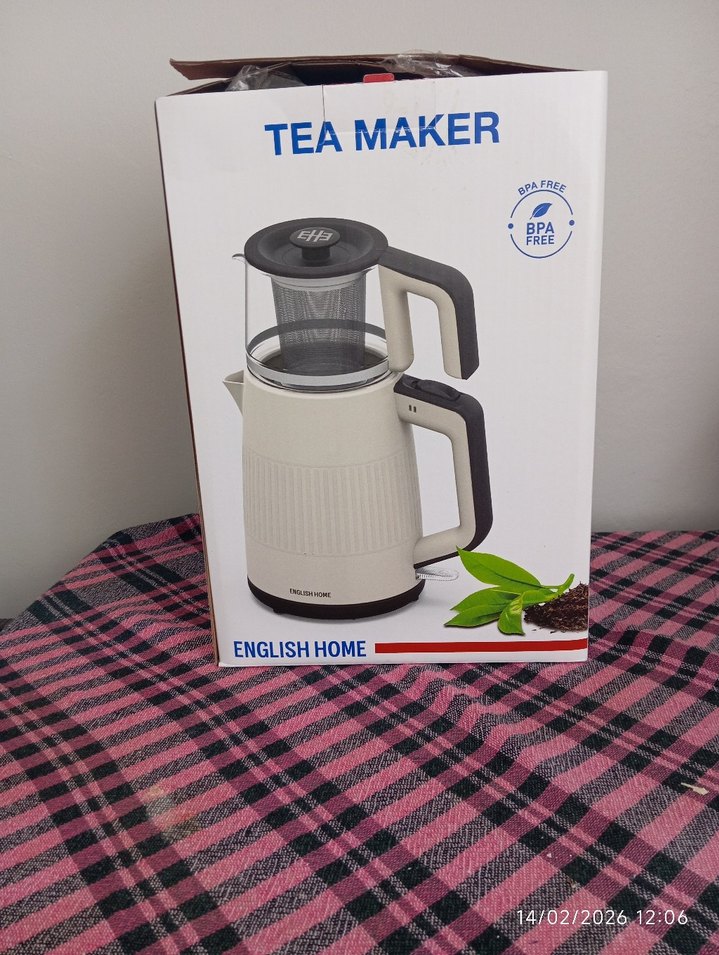 Kırmızı Gri 1L Demlik 2L Isıtıcılı Çay Makinesi - Görsel 5