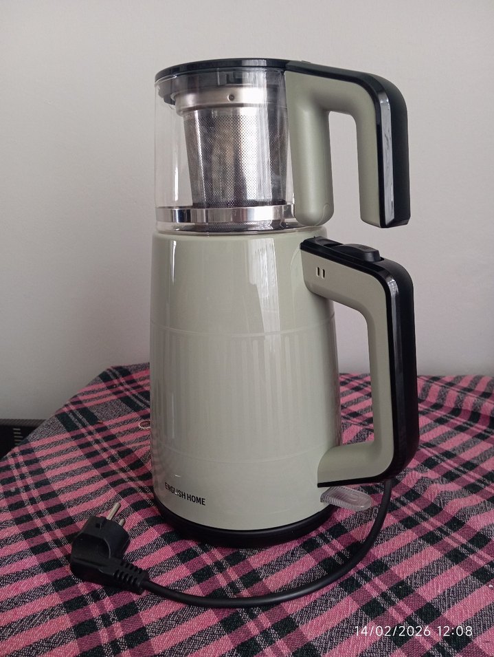 Kırmızı Gri 1L Demlik 2L Isıtıcılı Çay Makinesi - Görsel 3