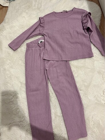 Trendyolkids alt üst takım mor lila renk