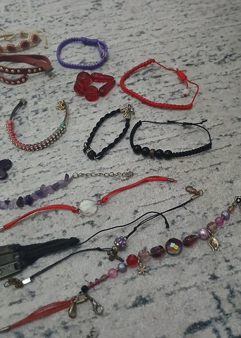 23 tane Renkli Boncuklu Bohem Kız Bileklikleri - Görsel 4