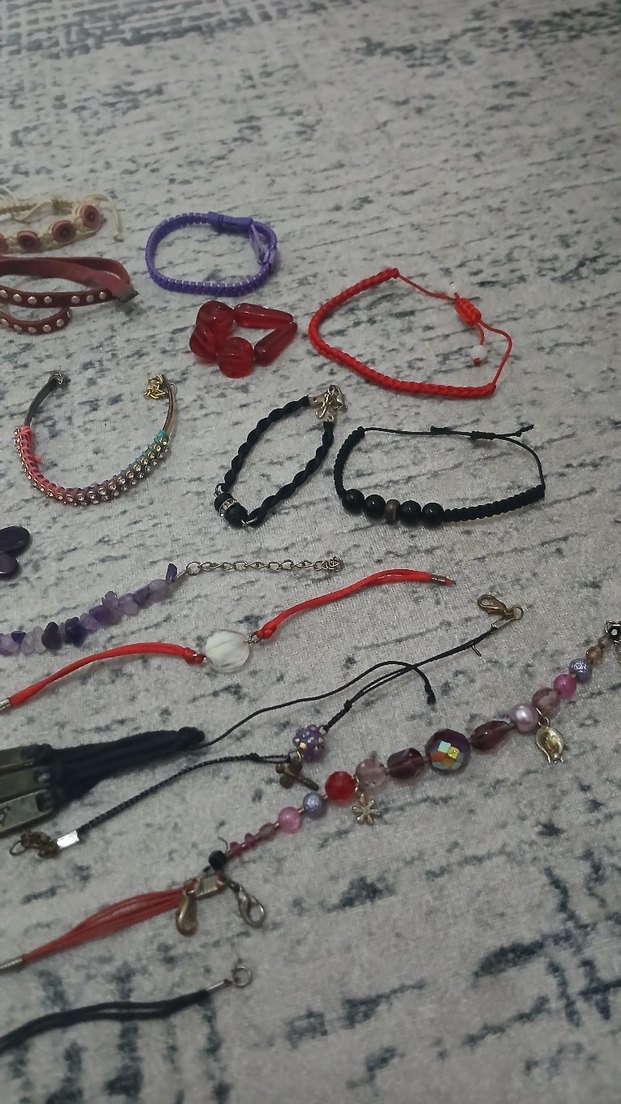 23 tane Renkli Boncuklu Bohem Kız Bileklikleri - Görsel 4