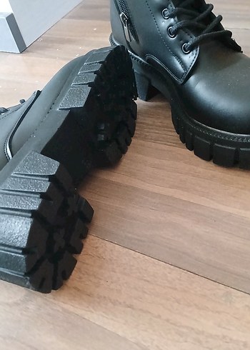 Siyah Deri ortopedik su geçirmek Kadın Bot - Görsel 5