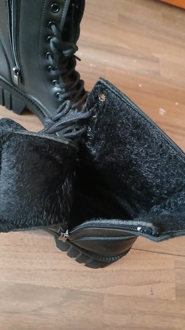 Siyah Deri ortopedik su geçirmek Kadın Bot - Görsel 4