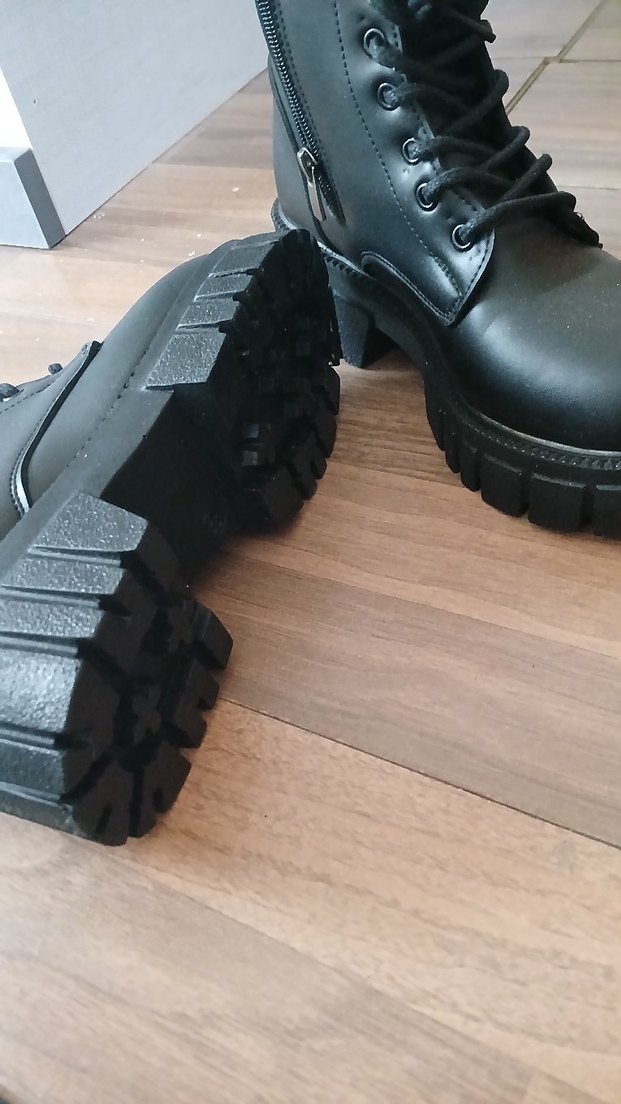 Siyah Deri ortopedik su geçirmek Kadın Bot - Görsel 5