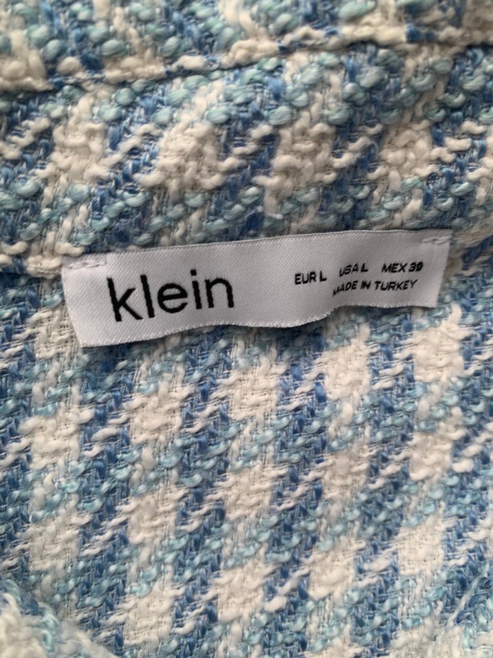 Düğmeli Mavi Kadın Midi Gömlek - Görsel 2