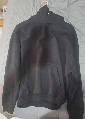 Siyah Oversize Sweatshirt - Görsel 4