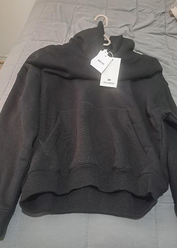 Siyah Oversize Sweatshirt - Görsel 2