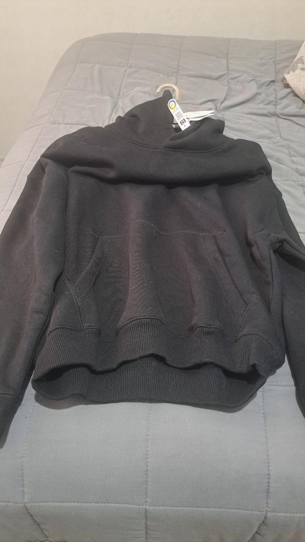 Siyah Oversize Sweatshirt - Görsel 3