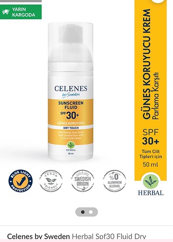 Celenes SPF 30+ Güneş Koruyucu Yüz Sütü 50ml - Görsel 2