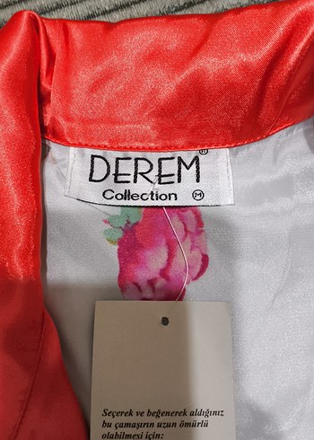 m Beden beyaz Renk Çiçek Desenli Uzun Kollu Kadın Pijama Takımı