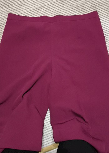 50 Beden bordo Renk Bordo Regular Kadın Kumaş Pantolon