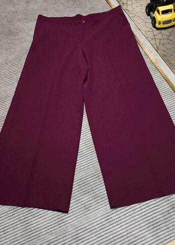 Bordo Regular Kadın Kumaş Pantolon