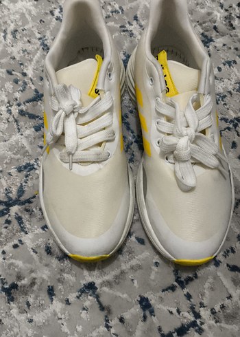 41 Beden beyaz Renk Beyaz Sarı Bağcıklı Spor Sneakers