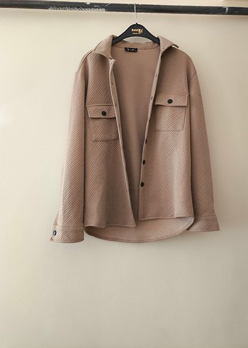 Bej Düğmeli ceket - Görsel 2