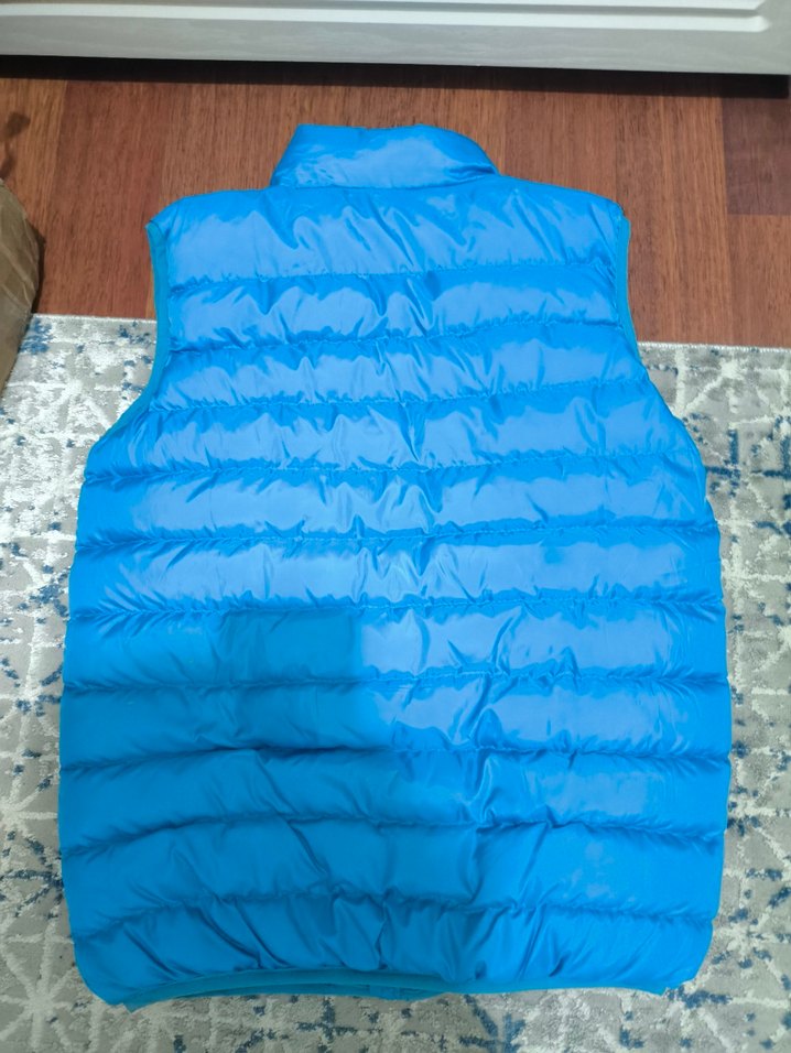 Erkek Mavi Fermuarlı Yelek - Görsel 4