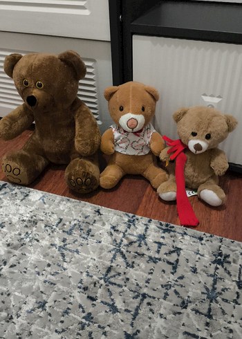  Beden Kahverengi Peluş Ayı Oyuncakları Seti