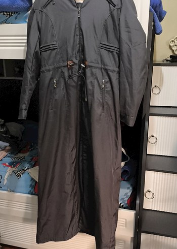 Gri Uzun Kadın Kaban - Görsel 2