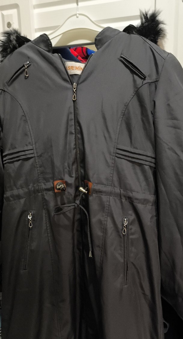 Gri Uzun  Kadın Kaban - Görsel 3