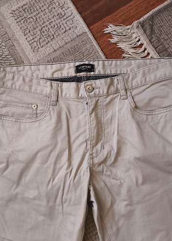 32 Beden ten rengi Renk Erkek Bej Regular Fit Pantolon