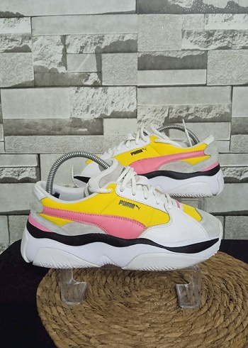 Puma Kadın Sarı Pembe Platform Spor Ayakkabı