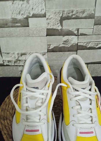 38 Beden Puma Kadın Sarı Pembe Platform Spor Ayakkabı