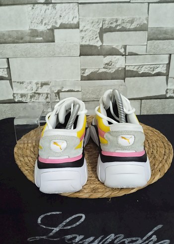 38 Beden sarı Renk Puma Kadın Sarı Pembe Platform Spor Ayakkabı