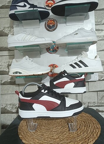37,5 Beden bordo Renk Orijinal Puma Rebound V6 Lov Spor Ayakkabı