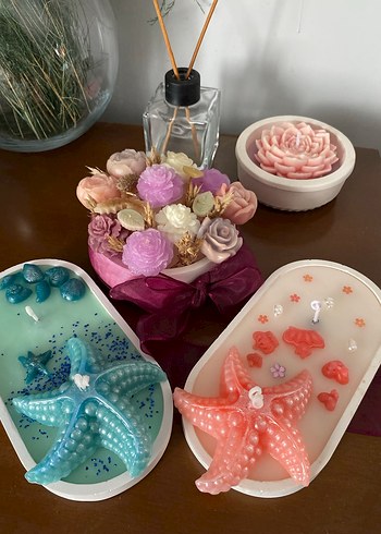 Pastel Renkli Dekoratif Mum Seti