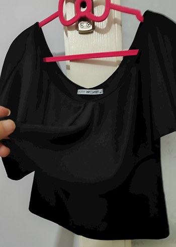 Diğer Siyah fırfırlı Strappy Bluz