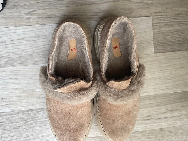 38 Beden Elle Deri Loafer Bot