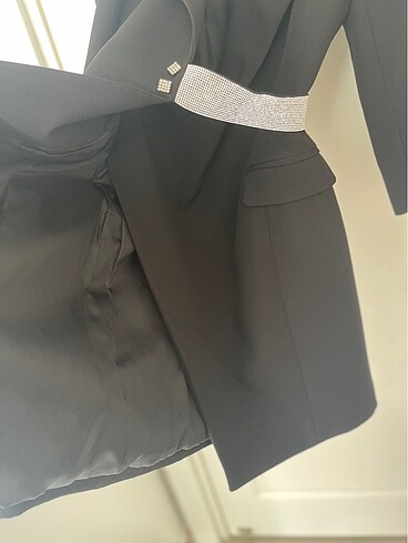 38 Beden siyah Renk Blazer Elbise
