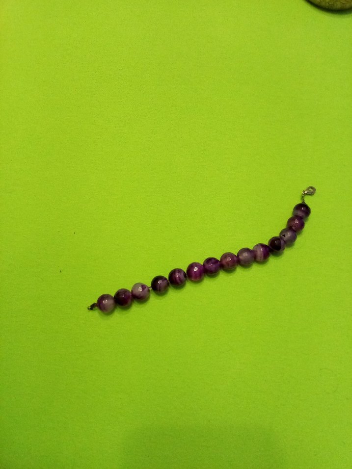 Mor Boncuklu Kadın Bileklik - Görsel 2