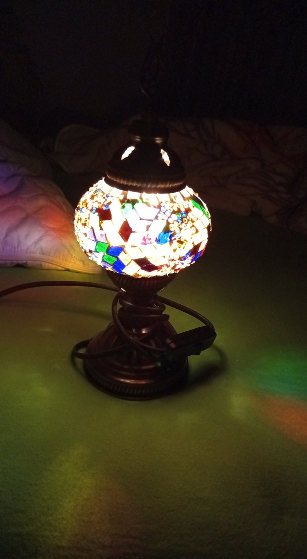 Renkli Mozaik Masa Lambası - Görsel 2